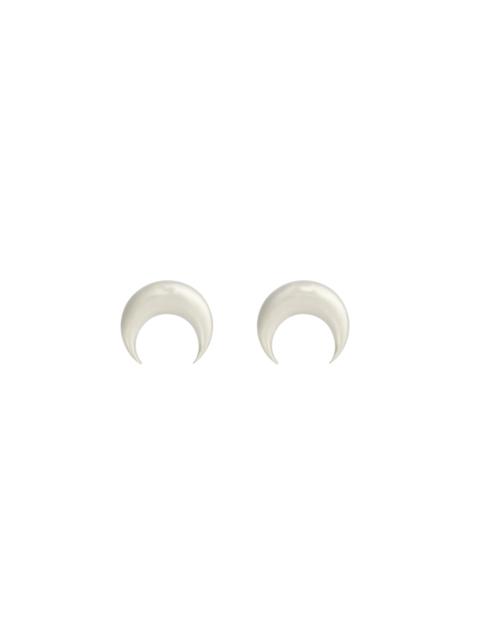 Marine Serre Silver Plated Moon Studs