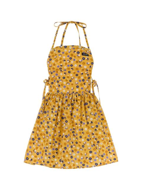 Miu Miu Miu Miu Women Printed Poplin Mini Dress