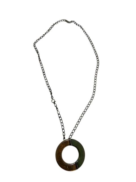 Other Designers Vintage - RARE CALVIN KLEIN INSPIRED TWISTED CIRCLE PENDANT NECKLACE