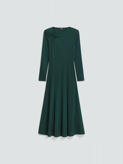 Theory Twist Neck Dress in Crepe Jersey