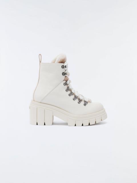 MACKAGE SUMMIT shearling-lined lamb leather ankle boot for women