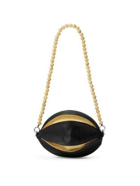 Lemaire Lemaire Balloon Slits Black Leather Bag New & Authentic