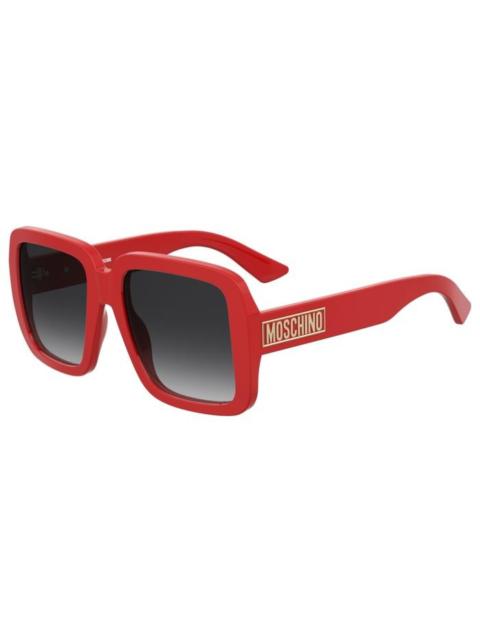 Moschino Moschino Grey Shaded Square Ladies Sunglasses MOS180/S 0C9A/9O 55