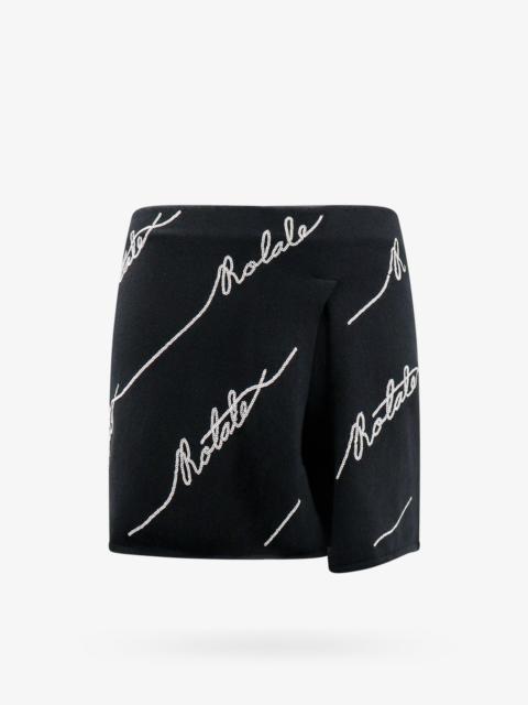 Rotate Cotton Blend Shorts With Contrasting Logo