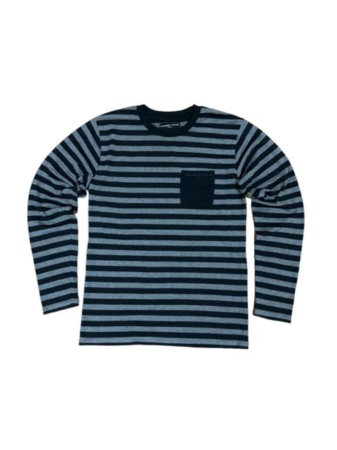 NUMBER (N)INE NUMBER NINE N(N) STRIPED KURT COBAIN SINGLE POCKET SHIRT