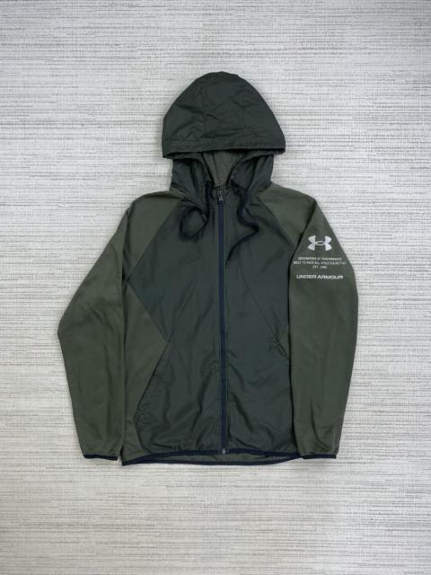 Other Designers Japanese Brand × Under Armour × Vintage - Vintage Under Armour Rare Green Army Fullzip Hoodie Jacket