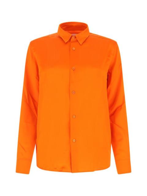 Ami Woman Orange Satin Shirt