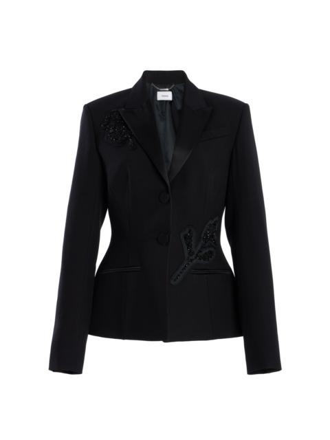 Erdem Embellished Wool Blazer black