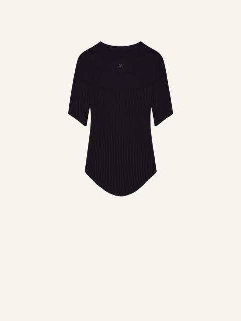 courrèges CIRCLE RIB SWEATER