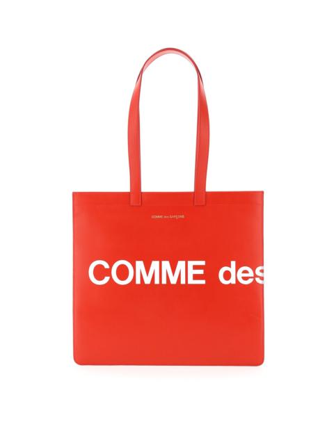 Comme Des Garcons Wallet - Comme Des Garcons Wallet leather logo tote bag