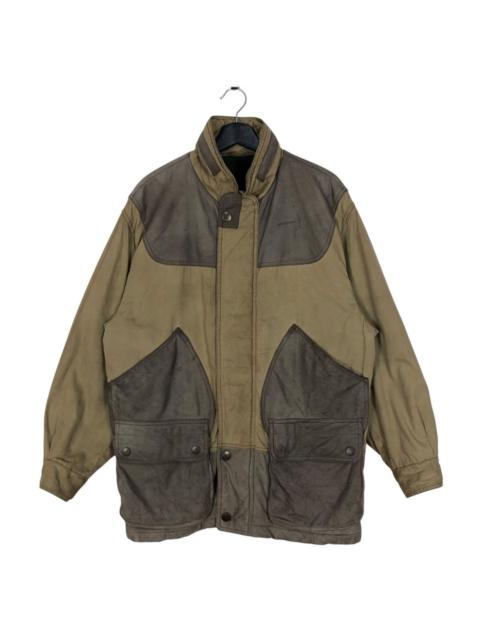 Other Designers Henry Cotton's - Vintage Henry Cottons Rugged Suede Jacket With Hoodie