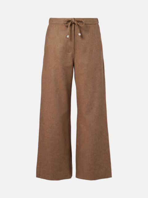 'S Max Mara Livio wool and cashmere wide-leg pants