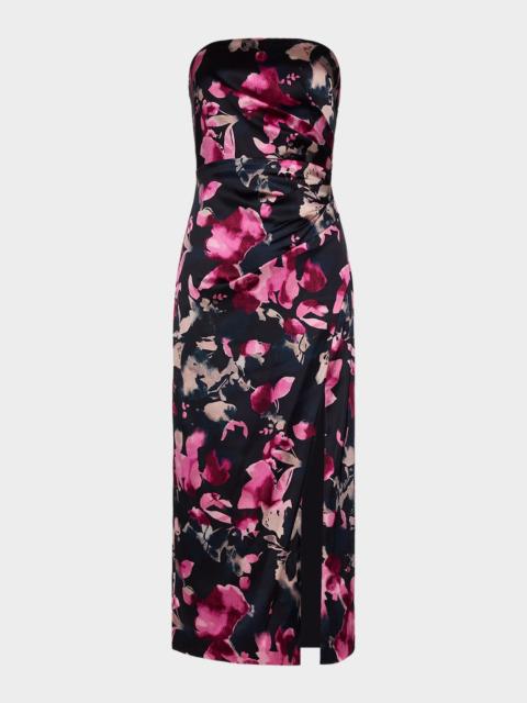 RAMY BROOK Dory Strapless Floral Midi Dress
