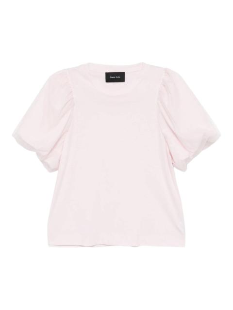 Simone Rocha Tulle Overlay Puff Sleeve T-Shirt