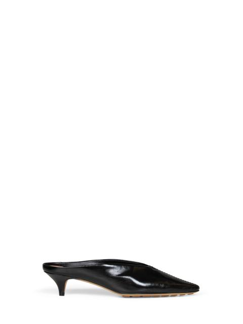 Bottega Veneta Bottega Veneta Women Black Shiny Leather Vesta Mule Pumps