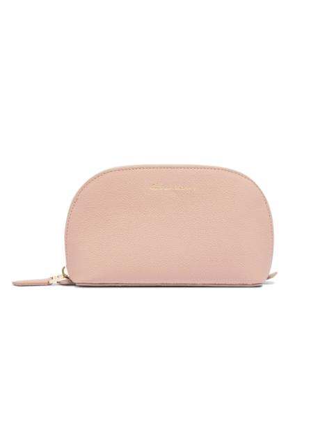 Santoni Pink tumbled leather pouch
