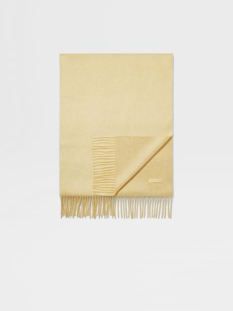 ZEGNA PASTEL YELLOW OASI CASHMERE SCARF