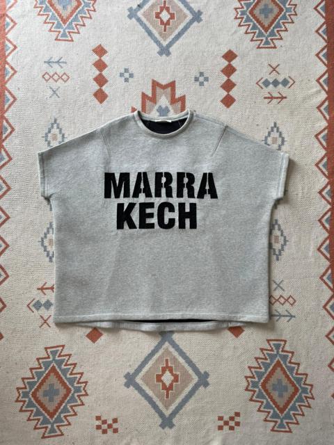Other Designers If Six Was Nine - Marra-Kech Mesh Logo Oversized Top Tee