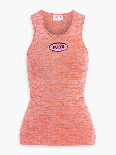 PUCCI Space-dyed cotton tank