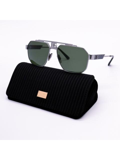 Dolce & Gabbana NEW DOLCE&GABBANA DG2294 04/71 MEN PILOT METAL SUNGLASSES