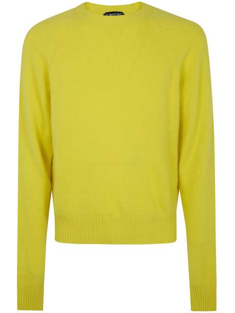 TOM FORD Tom Ford Men Felted Pure Cashmere Long Sleeves Crew Neck Sweater