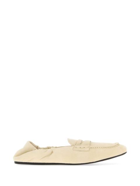 Miu Miu Miu Miu Women Ivory Suede Loafers