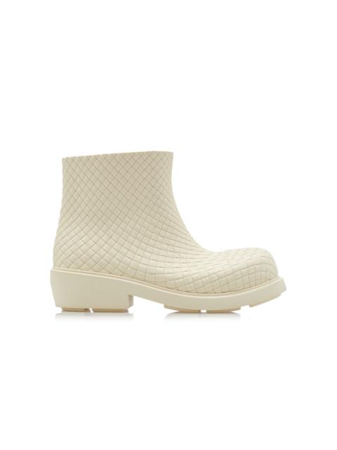 Bottega Veneta Fireman Rubber Ankle Boots white