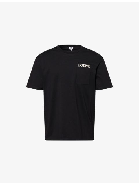 Loewe Brand-Embroidery Relaxed-fit Cotton-Jersey T-Shirt