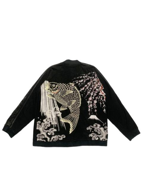 Other Designers Vintage Japanese Classic Script Koi Fish Motive Jacket