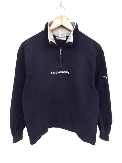 Other Designers Sportswear - 90s Sergio Tachini Spellout Half Zip Sweater