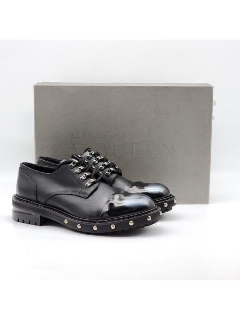 Alexander McQueen Alexander McQueen Hobnail Leather Derby Shoes Men's - Black $2200