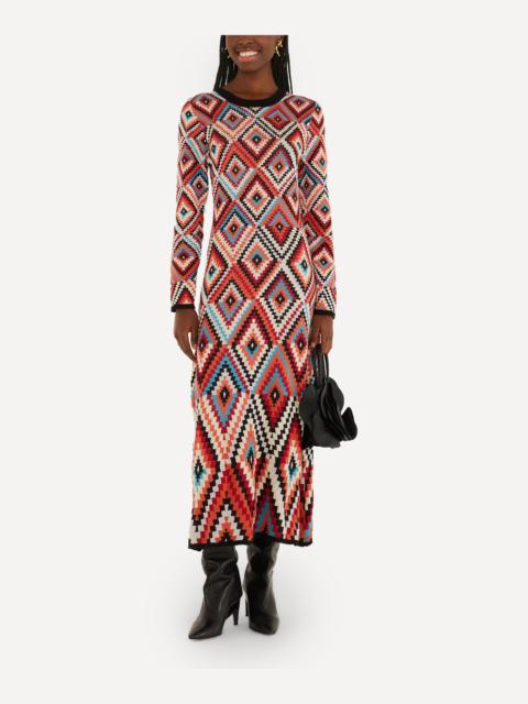 FARM RIO Multicolor Pretti Knit Maxi Dress