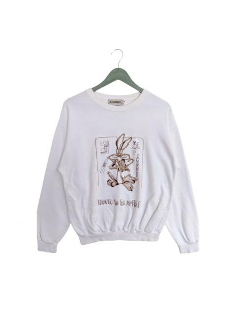 Other Designers Vintage Iceberg Wile E. Coyote Born To Be Wile Sweatshirt