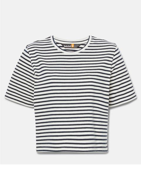 Timberland Women's Striped Short-Sleeve Baby T-Shirt