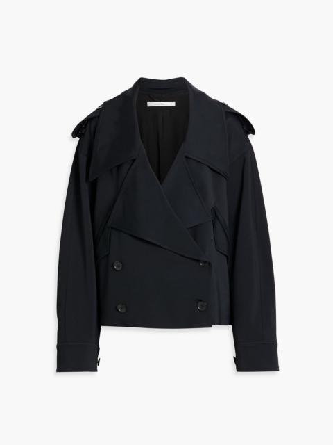 Another Tomorrow Double-breasted crepe jacket