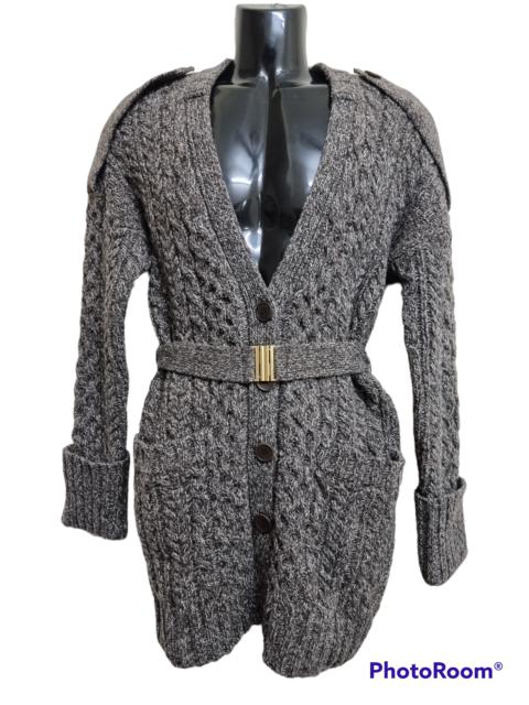 Marc Jacobs heavy wool runway cable knit cardigan