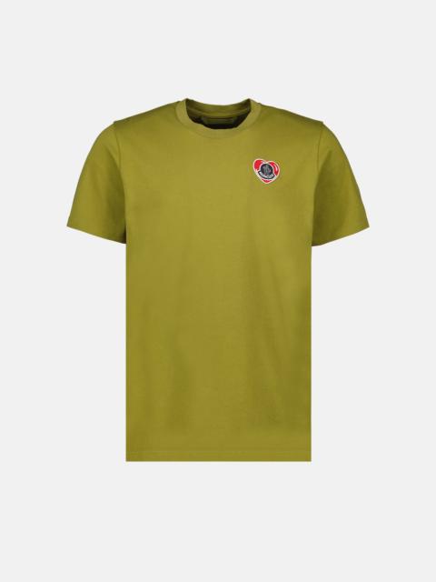 Moncler T-shirt à logo coeur