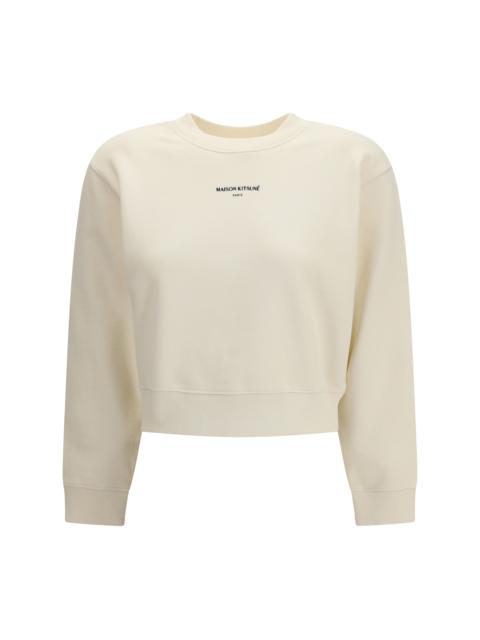 Maison Kitsuné Maison Kitsuné Paris Cropped Sweatshirt