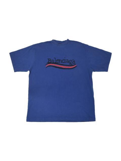 BALENCIAGA Balenciaga Political Campaign T-Shirts Royal Blue