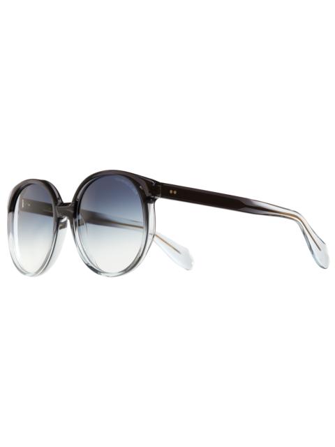 CUTLER AND GROSS Cutler and Gross Blue Gradient Round Ladies Sunglasses CGSN139557 003 57