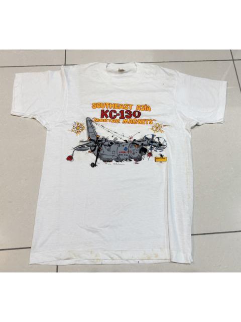 Vintage 80s Lockheed Martin KC-130 Mortar Magnet T-Shirt