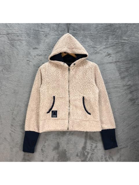 Other Designers Sierra Designs - Sierra Designs Deep Pile Oatmeal Cropped Hoodie #6227-55