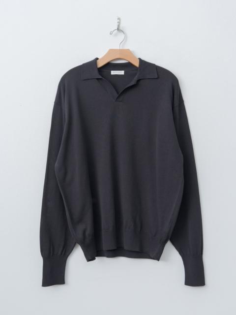 KAPTAIN SUNSHINE Cotton Knit Skipper Shirt - Dark Navy