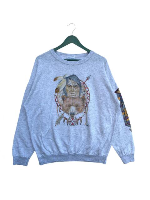 Other Designers Vintage 80s Red Indian Art Sweatshirt