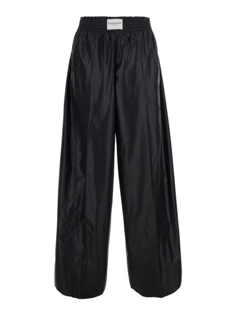 Givenchy Givenchy Women Pants With Elastic Band In Black Tech Fabric For Women