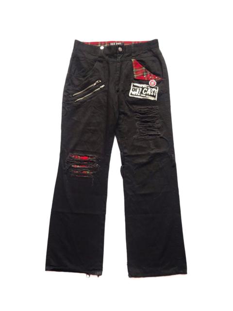 Other Designers Japanese Brand Sex Pot Revenge Distressed Trouser Pants