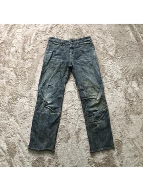 Other Designers Marithe Francois Girbaud - TRASHED🔥 MFG Double Knee Denim Pants #4319-149