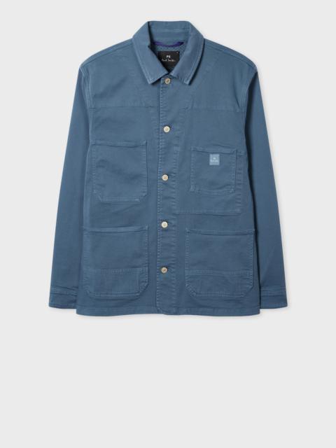 Paul Smith Mid Blue Stretch Cotton-Twill Chore Jacket