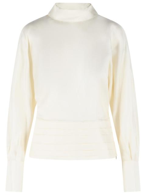 RÓHE Róhe 'TUXEDO' Cream Silk Blouse