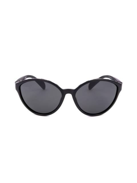adidas Adidas Ladies Black Round Sunglasses SP0012-82D-1